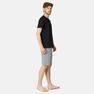 NYAMBA - M Fitness Long Stretch Cotton Shorts - Mottled Grey - Grey Blue NYAMBA - M Fitness Long Stretch Cotton Shorts - Mottled Grey - Grey Blue