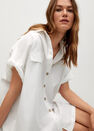 Mango - White Oversize Shirt Dress Mango - White Oversize Shirt Dress
