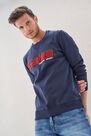 Salsa Jeans - Blue Regular Fit Sweatshirt With Branding Salsa Salsa Jeans - Blue Regular Fit Sweatshirt With Branding Salsa