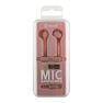 MUVIT - Muvit M1C 3.5mm Rubber Finish Pink In-Ear Earphones with Mic MUVIT - Muvit M1C 3.5mm Rubber Finish Pink In-Ear Earphones with Mic