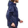 QUECHUA - Medium Men's country walking rain coat - NH100 Raincut Full Zip, Dark Petrol Blue QUECHUA - Medium Men's country walking rain coat - NH100 Raincut Full Zip, Dark Petrol Blue