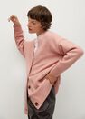 Mango - lt-pastel pink Oversized cardigan with buttons Mango - lt-pastel pink Oversized cardigan with buttons