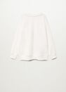 Mango - natural white Organic cotton message sweatshirt Mango - natural white Organic cotton message sweatshirt