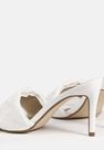Missguided - White Square Toe Woven Mules Missguided - White Square Toe Woven Mules