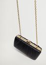 Mango - Black Pleated Detail Clutch Mango - Black Pleated Detail Clutch