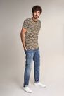 Salsa Jeans - Green Blue striped t-shirt Salsa Jeans - Green Blue striped t-shirt