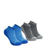 QUECHUA - EU 31-34 Kids' Mid-height Hiking Socks MH100 2-pack /., Blue Azure QUECHUA - EU 31-34 Kids' Mid-height Hiking Socks MH100 2-pack /., Blue Azure