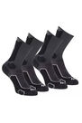 QUECHUA - High-top mountain walking socks. mh 500 2 pairs - black grey. QUECHUA - High-top mountain walking socks. mh 500 2 pairs - black grey.