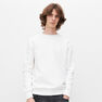 Reserved - White Minimalist Style Sweatshirt, Men Reserved - White Minimalist Style Sweatshirt, Men