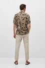 Mango - Lt-Pastel Brown Printed Flowy Shirt, Men Mango - Lt-Pastel Brown Printed Flowy Shirt, Men