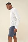 Salsa Jeans - White Slim Fit Linen Shirt, Men Salsa Jeans - White Slim Fit Linen Shirt, Men