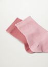 Mango - lt-pastel pink 2 pack mixed socks Mango - lt-pastel pink 2 pack mixed socks