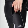 KALENJI - W28 L30 Women's Jogging Tights Run Dry+ - Mottled, Black KALENJI - W28 L30 Women's Jogging Tights Run Dry+ - Mottled, Black