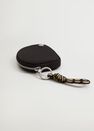 Mango - black Quilted coin purse with knot, Women Mango - black Quilted coin purse with knot, Women