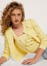 Mango - yellow Flowers knit cardigan, Women Mango - yellow Flowers knit cardigan, Women