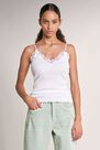 Salsa Jeans - Beige Top with lace and adjustable straps Salsa Jeans - Beige Top with lace and adjustable straps