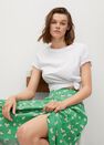 Mango - Green Printed Midi Skirt, Women Mango - Green Printed Midi Skirt, Women
