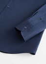 Mango - Navy Slim fit Tailored cotton shirt Mango - Navy Slim fit Tailored cotton shirt