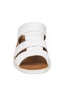 AM SHOE - White Slide Sandals, Men AM SHOE - White Slide Sandals, Men