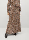 Mango - black Long floral skirt Mango - black Long floral skirt