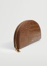 Mango - medium brown Croc-effect wallet, Women Mango - medium brown Croc-effect wallet, Women