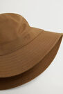Mango - Pastel Brown Cotton Bucket Hat Mango - Pastel Brown Cotton Bucket Hat