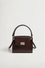 Mango - Dark Brown Double Strap Flap Bag Mango - Dark Brown Double Strap Flap Bag
