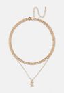 Missguided - Gold Gold Look Gothic Initial Pendant E Necklace Missguided - Gold Gold Look Gothic Initial Pendant E Necklace