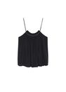 Mango - black Flowy strap top, Women Mango - black Flowy strap top, Women