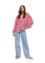 Mango - pink Printed cotton blouse, Women Mango - pink Printed cotton blouse, Women