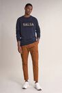 Salsa Jeans - Brown Karl loose slim trousers with belt Salsa Jeans - Brown Karl loose slim trousers with belt