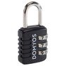 DOMYOS - Unique Size Combination Padlock, Black DOMYOS - Unique Size Combination Padlock, Black