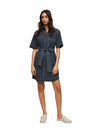 Mango - black Contrast seam dress, Women Mango - black Contrast seam dress, Women