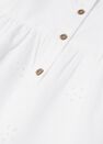 Mango - Natural White Broderie Anglaise Ruffled Dress, Kids Girl Mango - Natural White Broderie Anglaise Ruffled Dress, Kids Girl