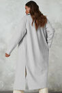 Missguided - Grey Side Split Formal Midaxi Coat Missguided - Grey Side Split Formal Midaxi Coat