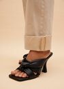 Mango - Black Knot Heel Sandals Mango - Black Knot Heel Sandals