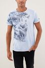 Salsa Jeans - Light Grey Graphic Round Neck T-Shirt Salsa Jeans - Light Grey Graphic Round Neck T-Shirt
