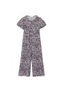 Mango - black Floral-print long jumpsuit Mango - black Floral-print long jumpsuit