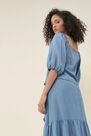 Salsa Jeans - Blue Regular fit shirt with balloon sleeves Salsa Jeans - Blue Regular fit shirt with balloon sleeves