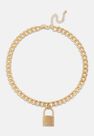 Missguided - Gold Gold Look Msgd Padlock Chain Necklace Missguided - Gold Gold Look Msgd Padlock Chain Necklace