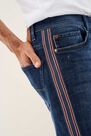 Salsa Jeans - Blue Loose Denim Shorts With Side Strip Salsa Jeans - Blue Loose Denim Shorts With Side Strip