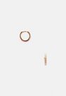 Missguided - Gold Look Pave Huggie Hoop Earrings, Women Missguided - Gold Look Pave Huggie Hoop Earrings, Women