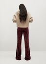 Mango - dark red Flared velvet trousers Mango - dark red Flared velvet trousers