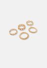 Missguided - Gold Chain Stacked Rings Missguided - Gold Chain Stacked Rings