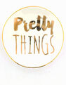 BLUEPRINT COLLECTIONS - Studio Note Softly Graphic Nik Nak Plate BLUEPRINT COLLECTIONS - Studio Note Softly Graphic Nik Nak Plate