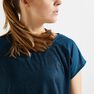 DOMYOS - M/L Women's Cardio Fitness T-Shirt 120 - /Printed, Dark Blue DOMYOS - M/L Women's Cardio Fitness T-Shirt 120 - /Printed, Dark Blue