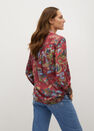 Mango - dark red Oriental print shirt Mango - dark red Oriental print shirt