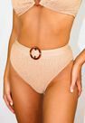 Missguided - Camel Camel Crinkle High Waisted Bikini Bottoms Missguided - Camel Camel Crinkle High Waisted Bikini Bottoms
