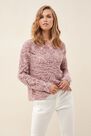 Salsa Jeans - Pink Knitted sweater with detail Salsa Jeans - Pink Knitted sweater with detail