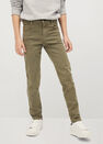Mango - green Slim-fit cotton trousers Mango - green Slim-fit cotton trousers